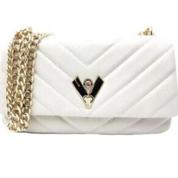 VALENTINO ORLANDI | White Quilted Crossbody (V-2001) - Picture 1 of 2